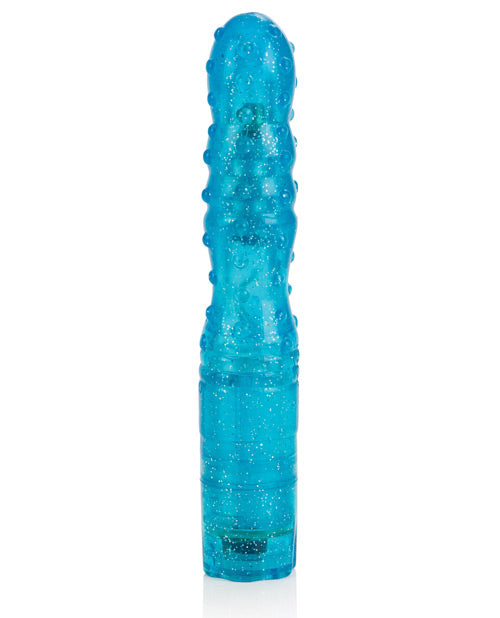 Blue Sparkle Softees Nubbie Jelly Adult Vibrator