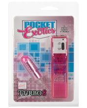 Pink Pocket Exotics Turbo 8 Accelerator Single Bullet Stimulator