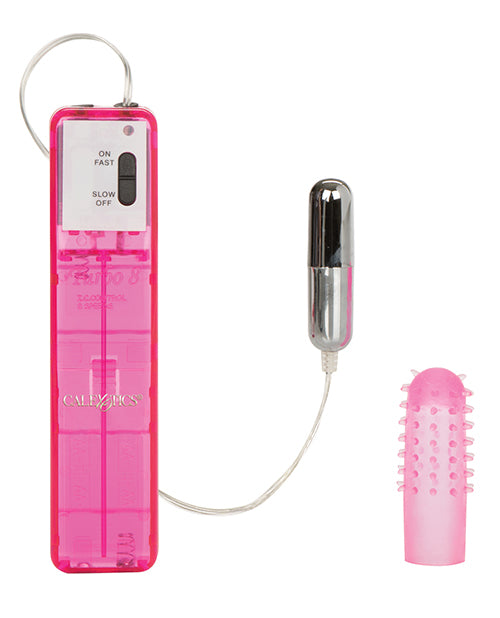 Pink Pocket Exotics Turbo 8 Accelerator Single Bullet Stimulator