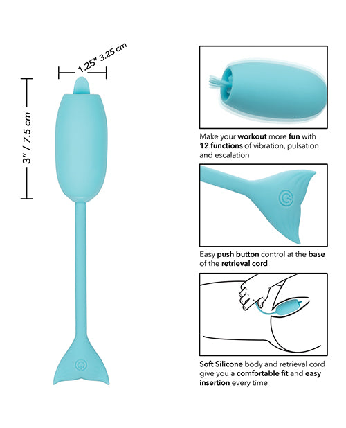 Silicone Rechargeable Kegel Exerciser with Teasing Tongue