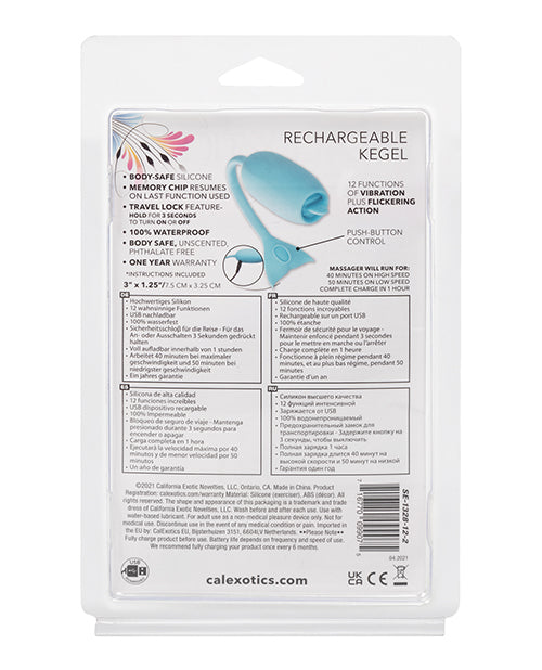 Silicone Rechargeable Kegel Exerciser with Teasing Tongue