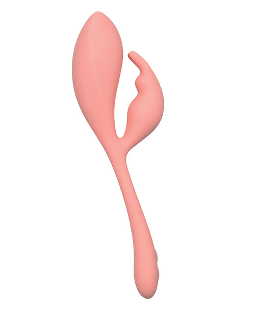 Pink Elle Liquid Silicone Bunny Adult Vibrator