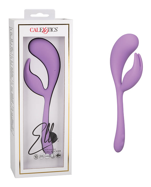 Purple Elle Liquid Silicone Dual Flicker Orgasm Massager