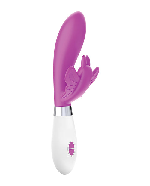Pink 10 Speed Luminous Alexios Silicone Butterfly Vibrator