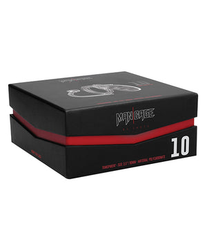 Shots Man Cage Chastity 3.5" Cock Cage W-plug Model 10