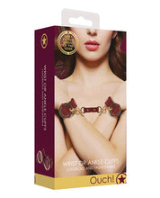 Leather Shots Ouch Halo Wrist Or Ankle Cuffs for Erotic Play