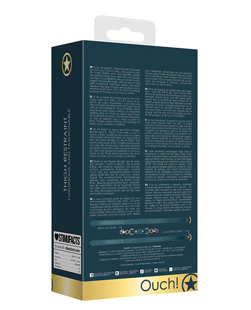 Shots Ouch Halo Leather Thigh Cuffs for Erotic Pleasure