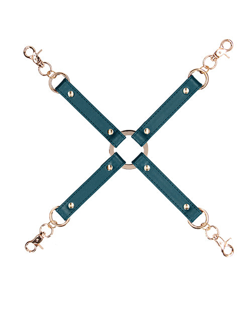 Shots Ouch Halo Hogtie Leather Connector for Erotic Pleasure