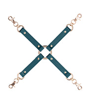 Shots Ouch Halo Hogtie Leather Connector for Erotic Pleasure