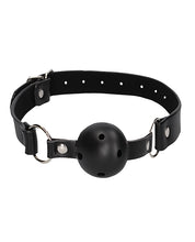 Shots Ouch Black & White Breathable Ball Gag W-nipple Clamps