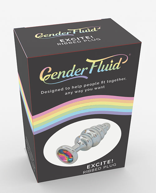 Gender Fluid Excite! Ribbed Plug