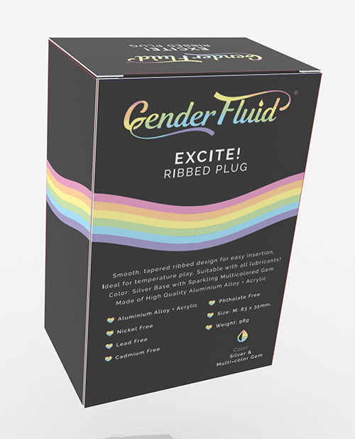 Gender Fluid Excite! Ribbed Plug