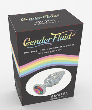 Gender Fluid Excite! Ribbed Plug