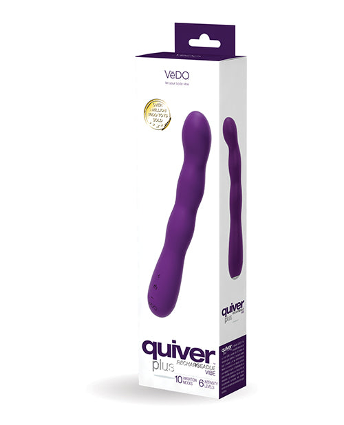 Purple Vedo Quiver Plus Rechargeable G-Spot Vibrator