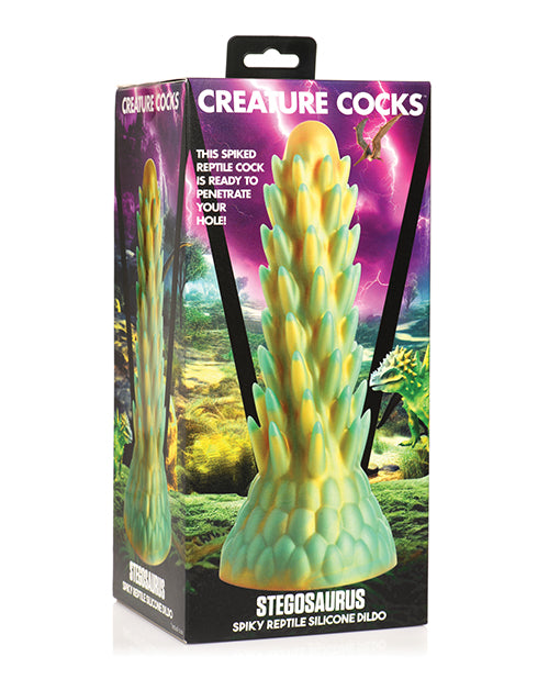 Creature Cocks Stegosaurus Spiky Reptile Silicone Dildo